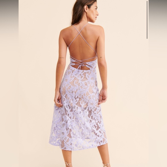 New | For Love and Lemons Rosemary Midi Dress Small - Picture 2 of 6